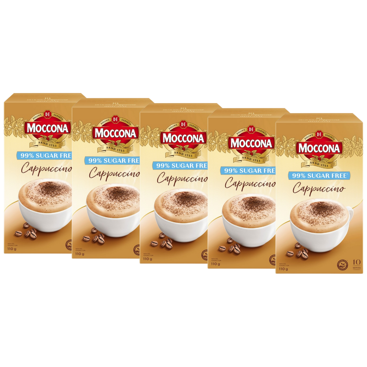 Moccona Coffee Sachets Sugar Free Cappuccino (50 serves)