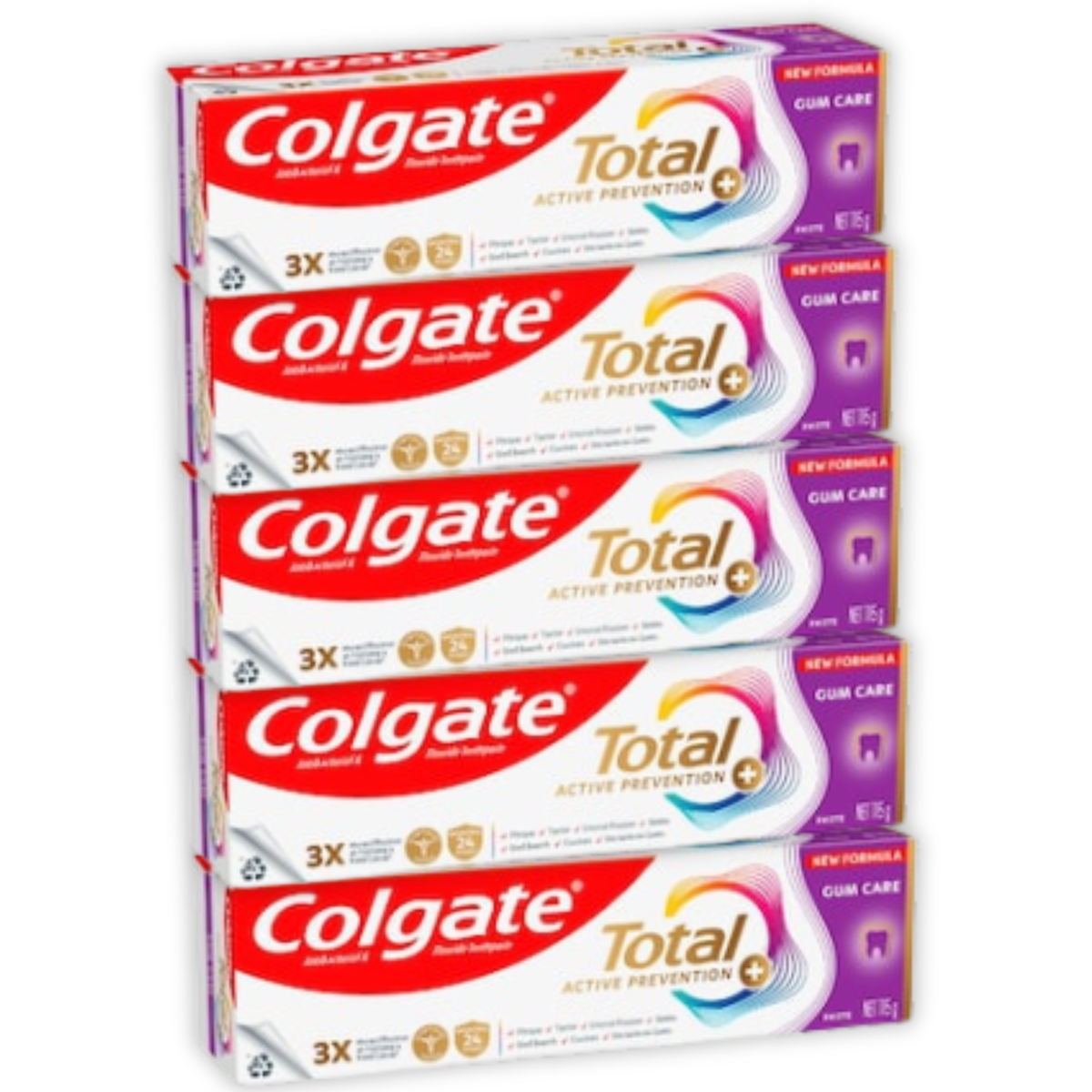 5 x Colgate Total Active Prevention Gum Care Toothpaste 115g