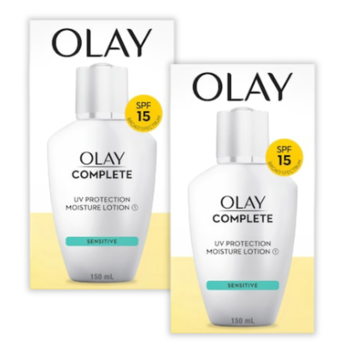 2 x Olay Complete UV Protection Sensitive Lotion SPF 15 150mL