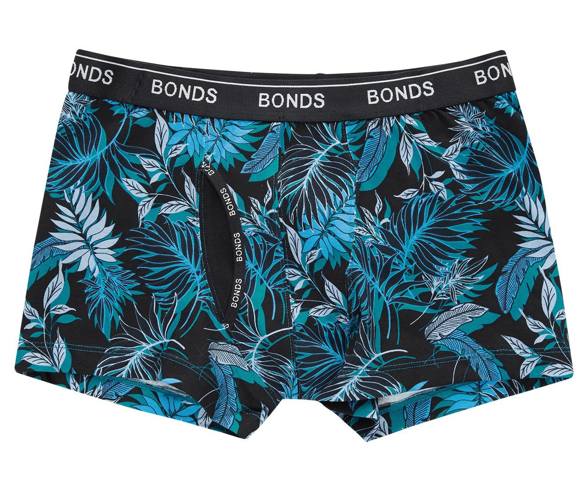 Bonds Boys' Guyfront Trunks 2-Pack - In the Palms Black