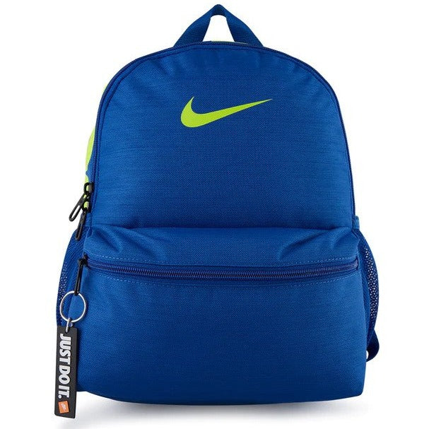 Nike Kids' 11L Brasilia JDI Mini Backpack - Game Royal/Atomic Green