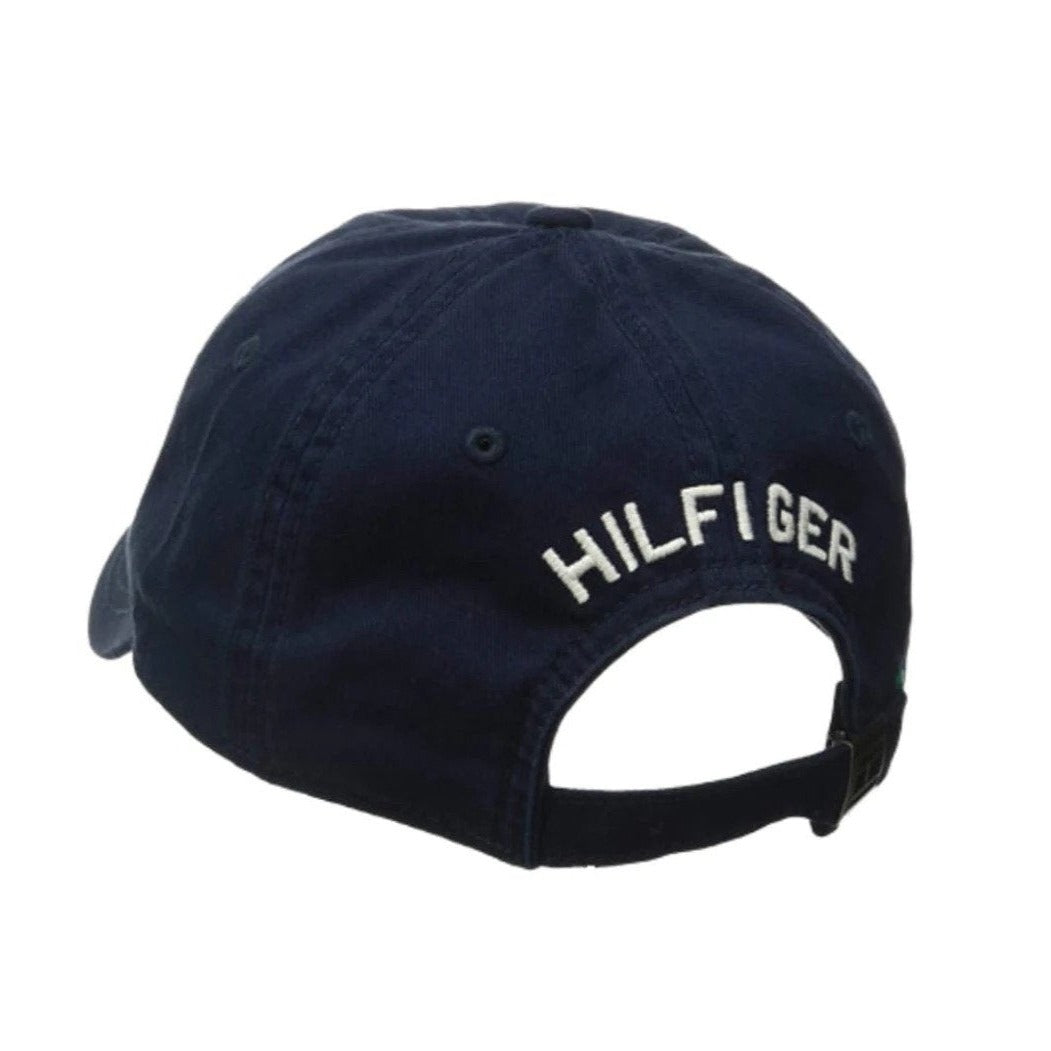 Tommy Hilfiger Men's Ardin Cotton Cap Hat/Adjustable Buckle Closure Sky Captain