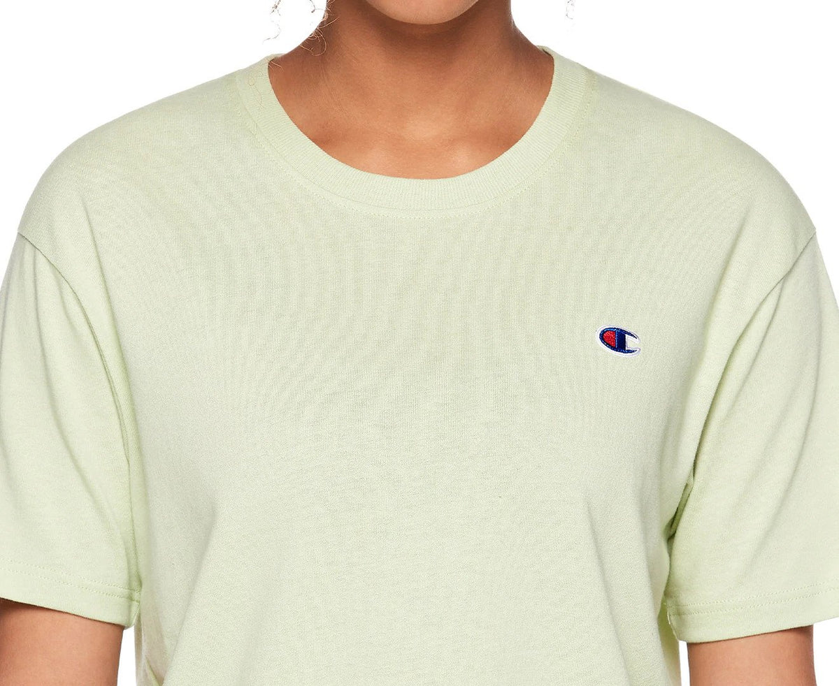 Champion Women's French Jersey C Logo Tee / T-Shirt / Tshirt - Green Jade