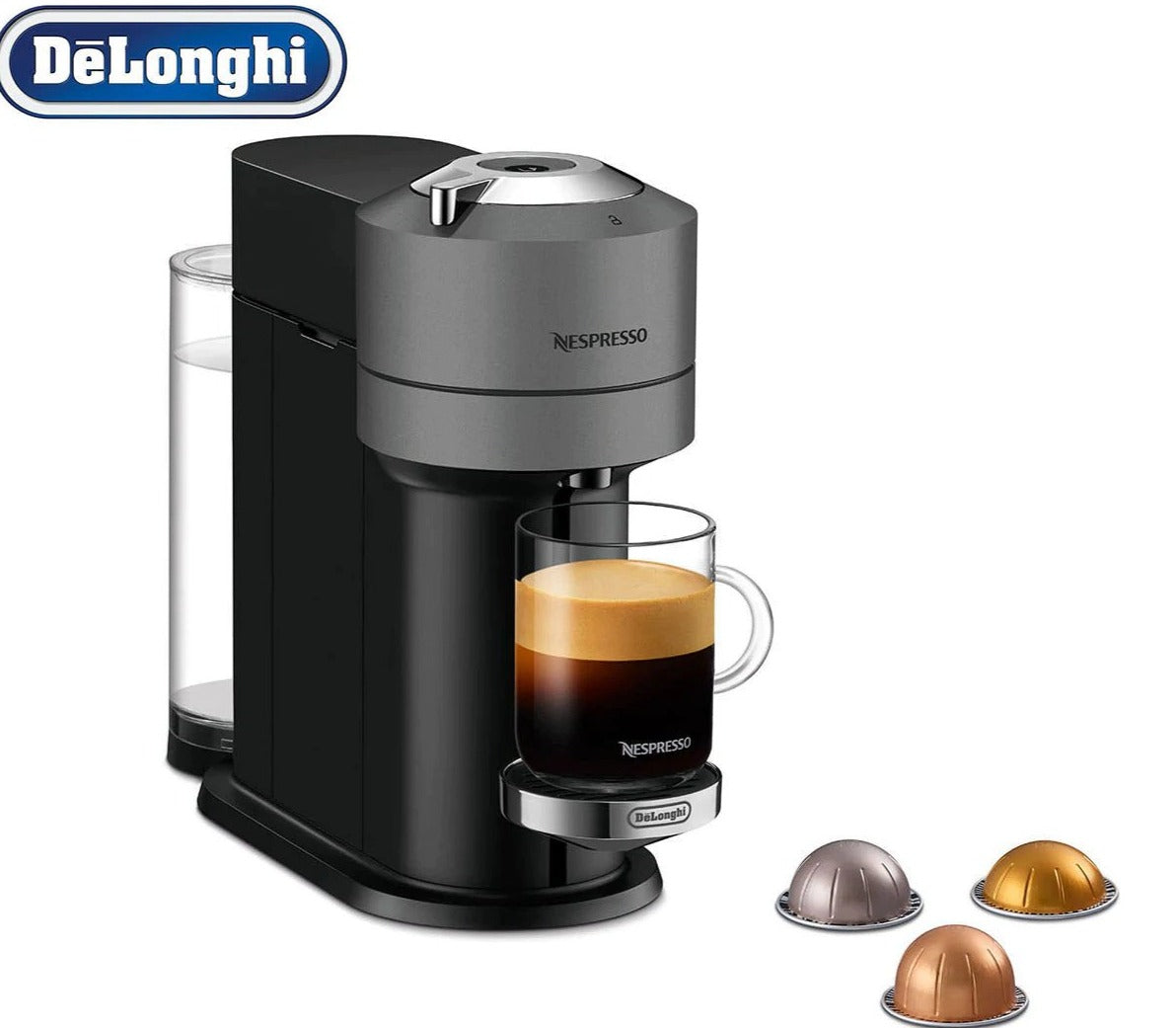 DéLonghi 1.1L Vertuo Next Nespresso Coffee Machine - Titan ENV120T