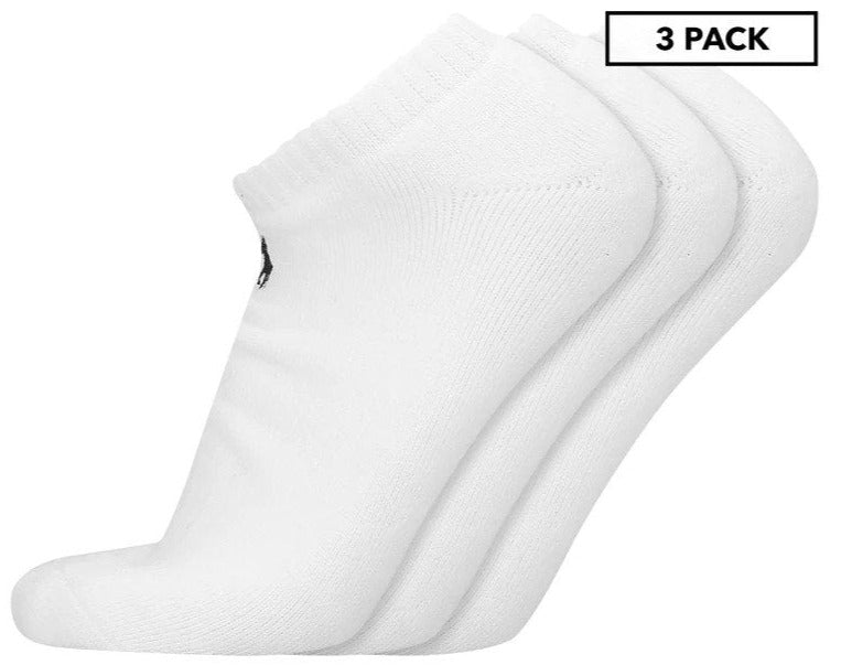 Polo Ralph Lauren Men's Size 10-13 Cotton Sport Low Cut Socks 3-Pack - White
