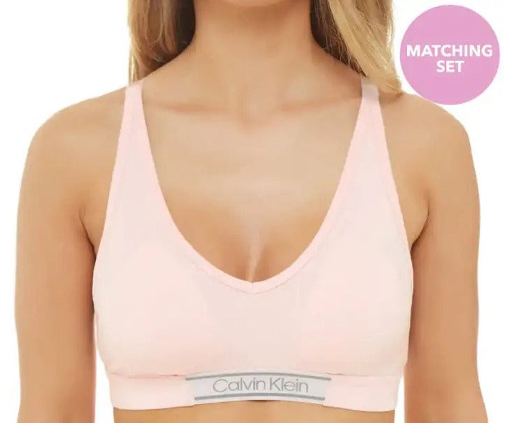 Calvin Klein Women's Bamboo Comfort Lightly Lined Bralette - Nymph's Thigh
