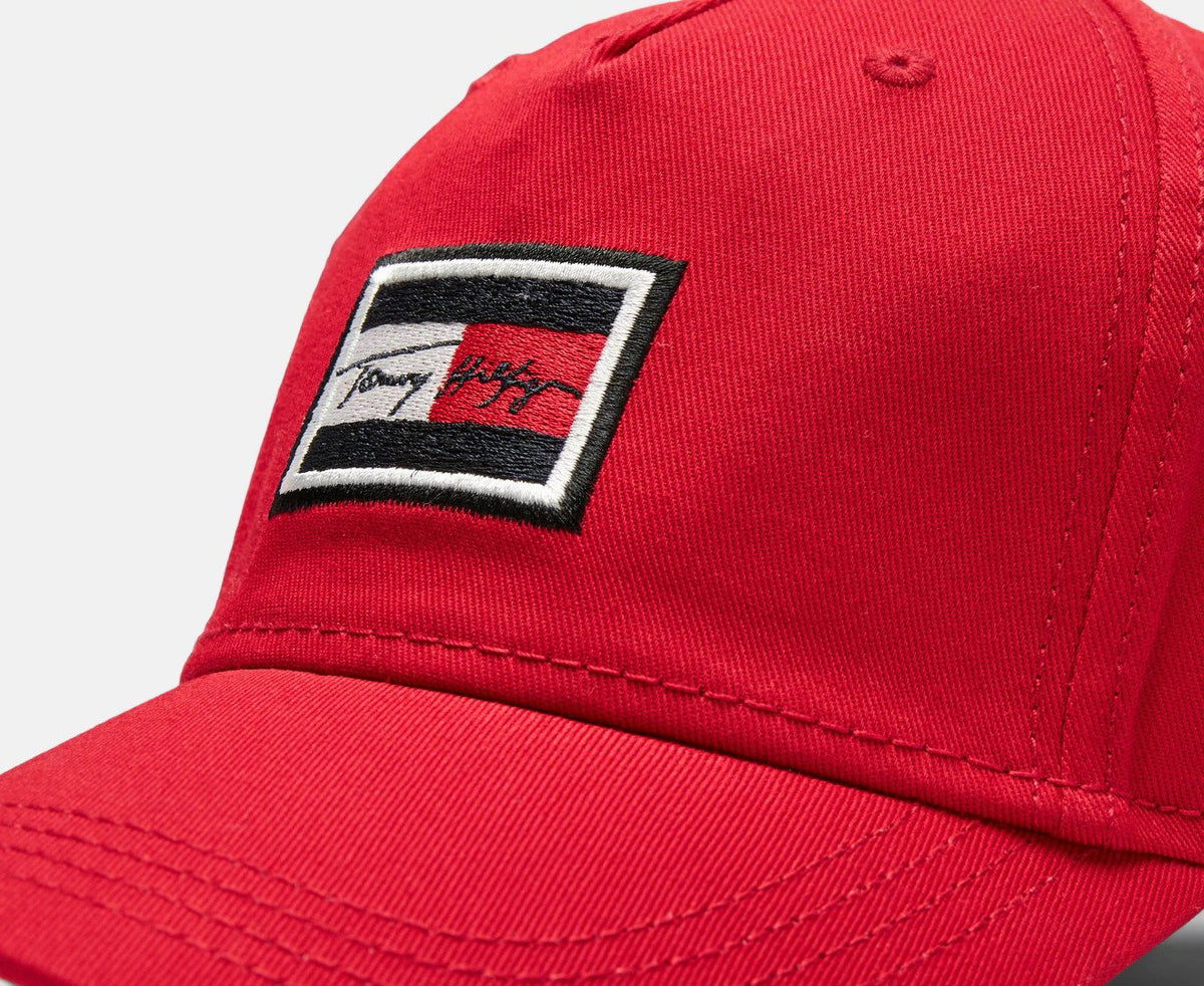 Tommy Hilfiger Signature Flag Cap - Apple Red