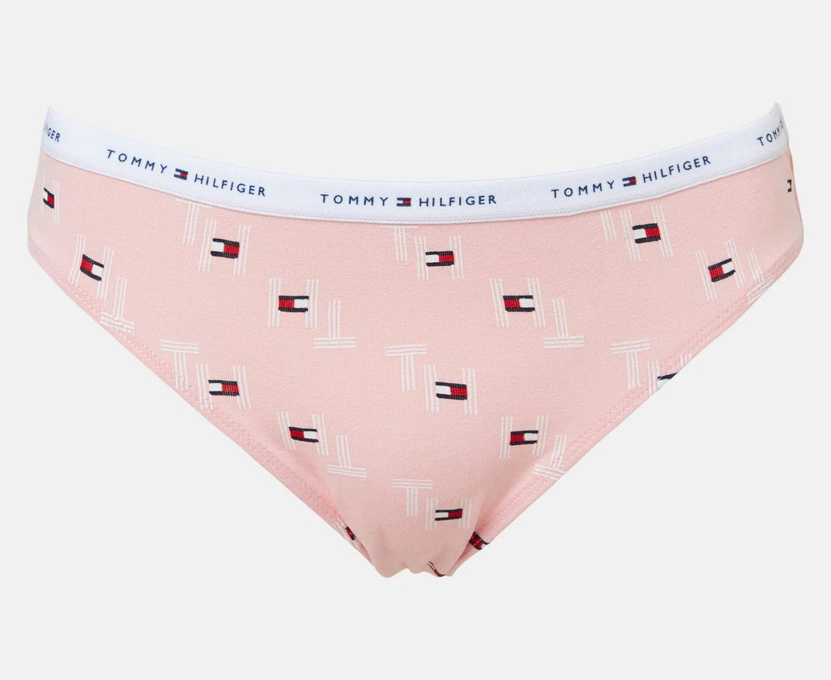 Tommy Hilfiger Women's Cotton Bikini Briefs 3-Pack - Pink/Grey/Light Blue