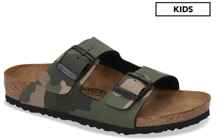 Birkenstock Kids' Arizona Regular Fit Sandals - Desert Soil Khaki