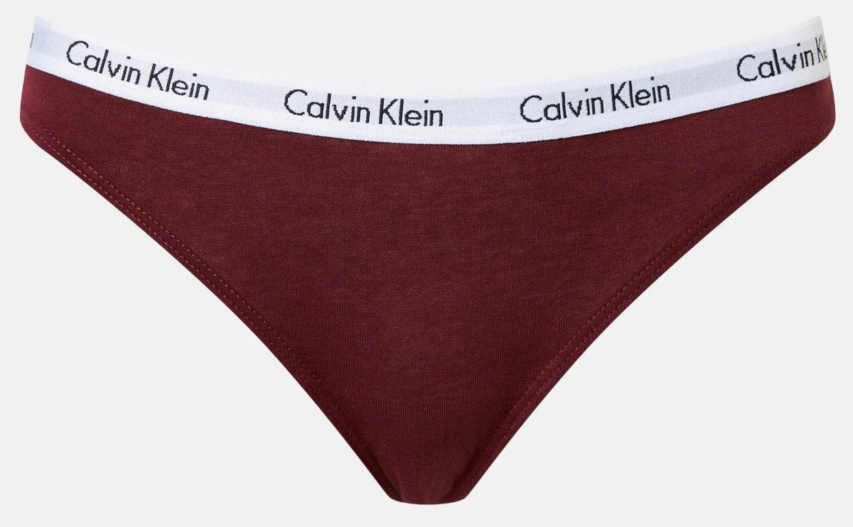 Calvin Klein Women's Carousel Thong 5-Pack - Black/Nymph's Thigh/Tawny Port/Grey Heather/Confetti