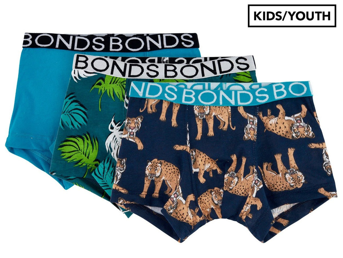 Bonds Boys' Trunks 3-Pack - Saber Tiger