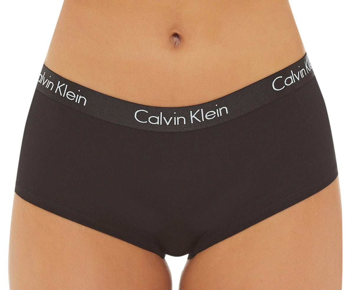 Calvin Klein Women's Motive Cotton Boyshorts 3-Pack - Black/Red/Grey Heather