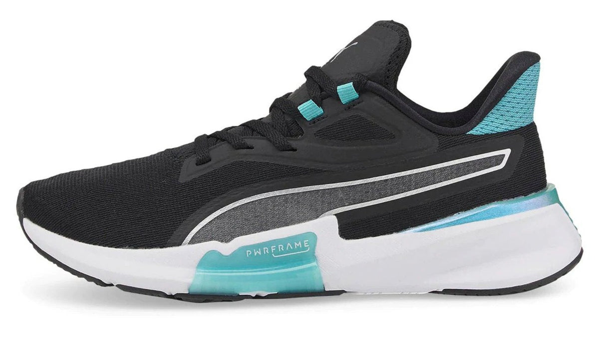 Puma Women's PWRFrame Stardust Training Shoes - Black/Metallic Silver/Porcelain
