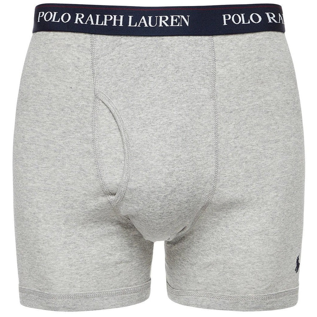 Polo Ralph Lauren Men's Classic Fit Boxer Briefs 3-Pack - Navy/Wine/Heather