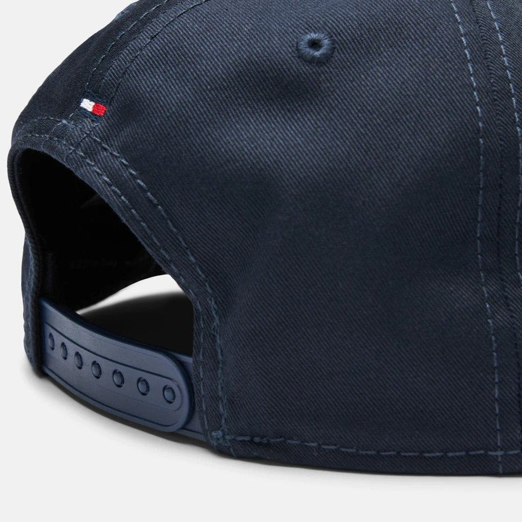 Tommy Hilfiger Signature Flat Brim Cap - Sky Captain