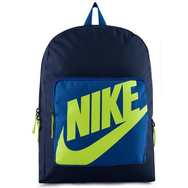 Nike Kids' 16L Classic Backpack - Midnight Navy/Atomic Green
