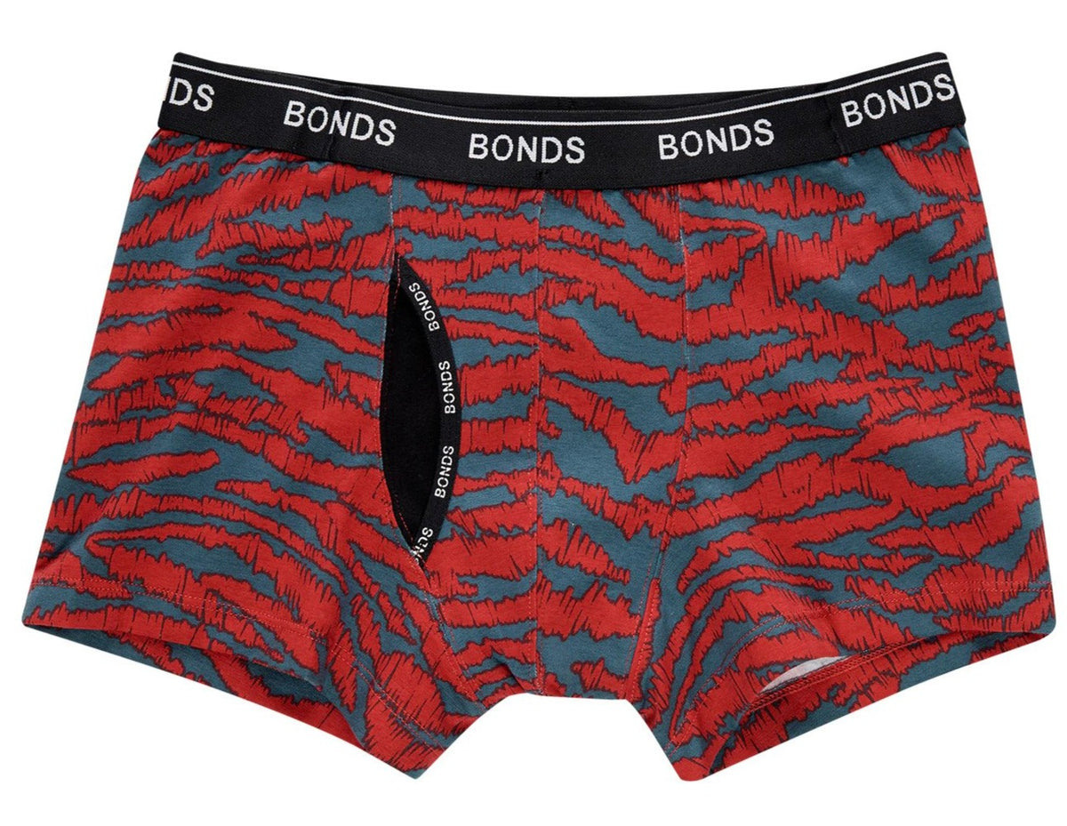 Bonds Boys' Guyfront Trunks 2-Pack - Static Stripe