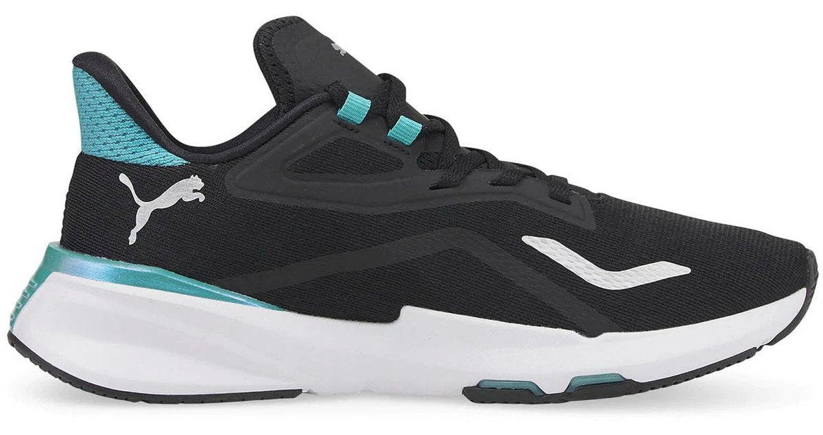 Puma Women's PWRFrame Stardust Training Shoes - Black/Metallic Silver/Porcelain