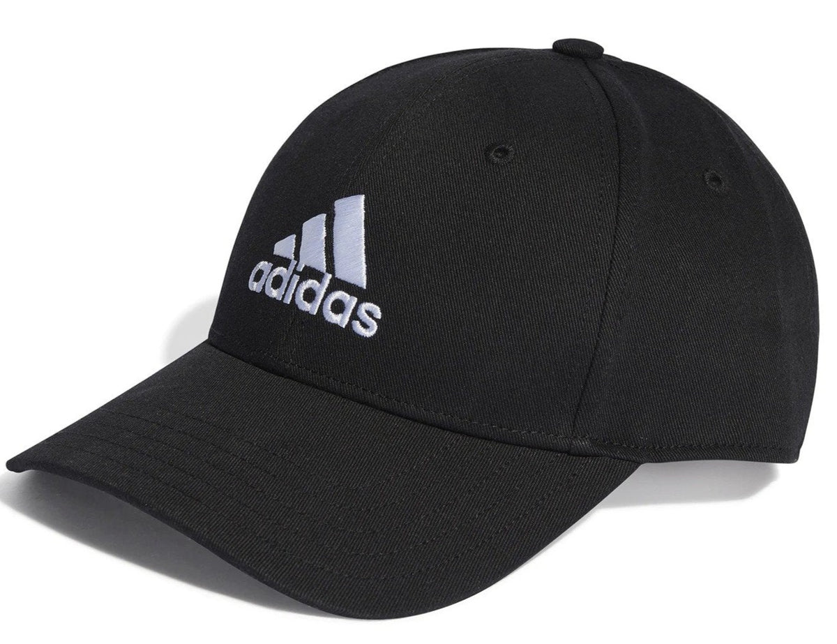 Adidas Cotton Twill Baseball Cap - Black/White