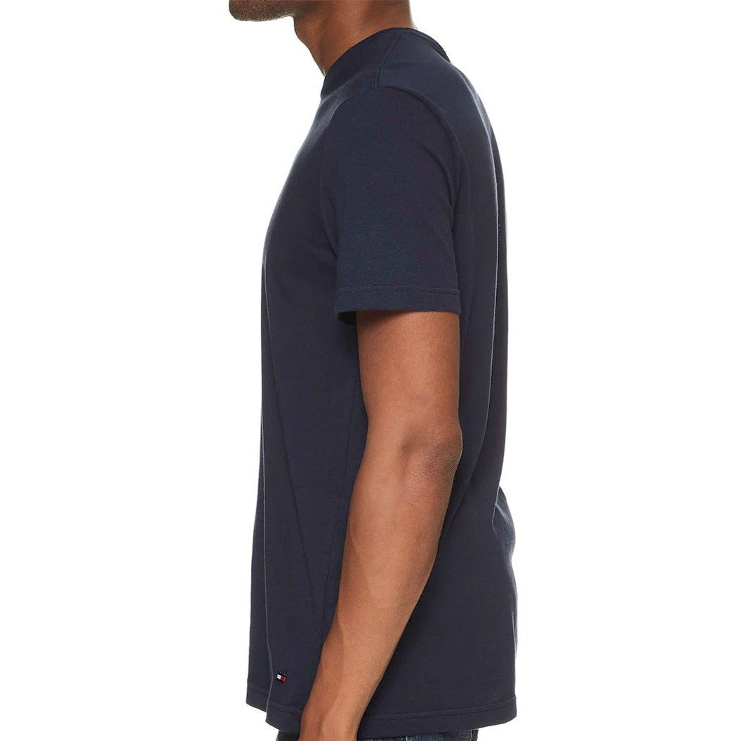 Tommy Hilfiger Men's Classic Crew Neck Tee / T-Shirt / Tshirt 3-Pack - Mahogany/White/Black
