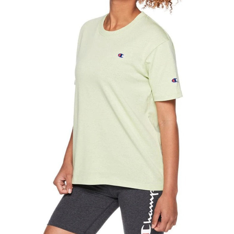 Champion Women's French Jersey C Logo Tee / T-Shirt / Tshirt - Green Jade