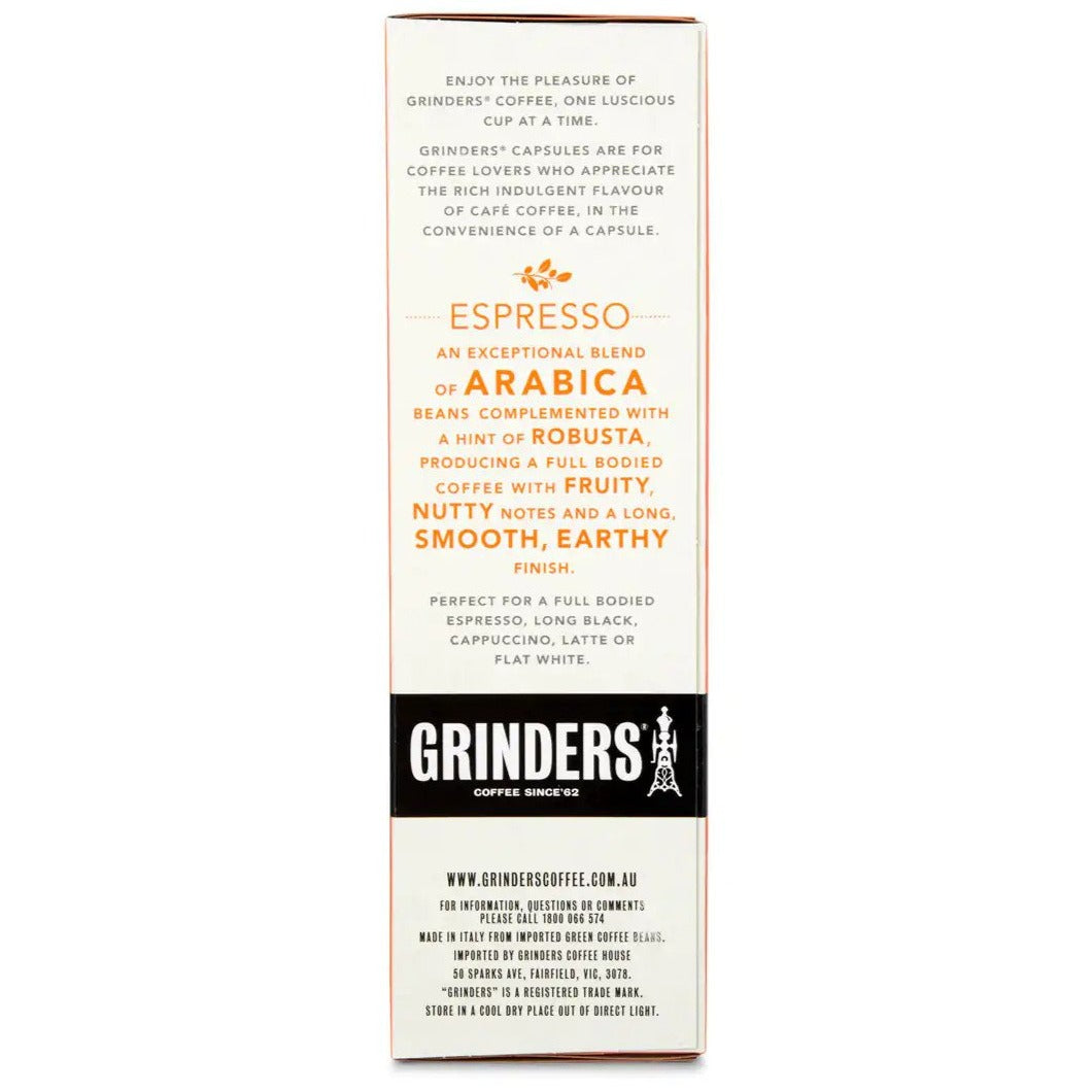 8 x Grinders Espresso Caffitaly Coffee Capsules 10pk
