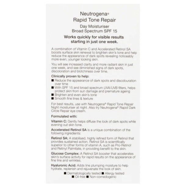 Neutrogena Rapid Tone Repair Moisturiser SPF15 29ml