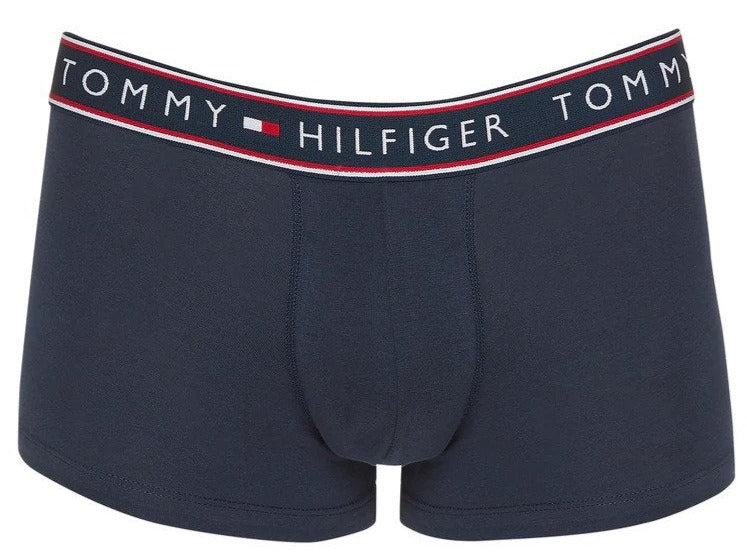 Tommy Hilfiger Men's Cotton Stretch Trunks 3-Pack - Mahogany/Grey/Navy