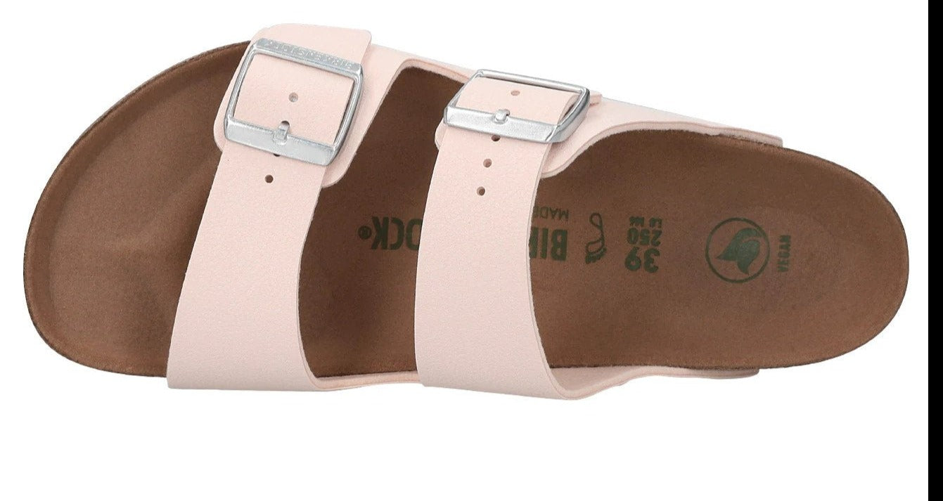 Birkenstock Unisex Arizona Vegan Regular Fit Sandals - Light Rose