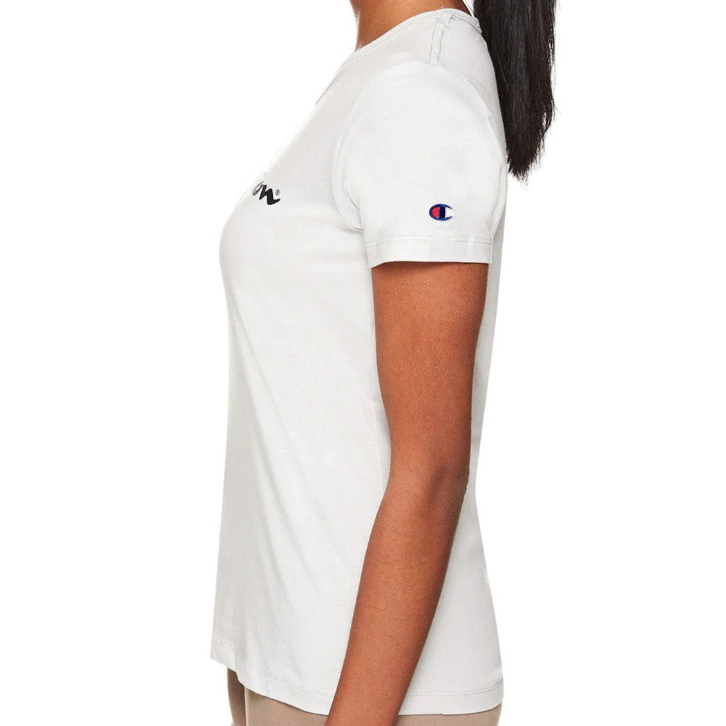 Champion Women's Script Tee / T-Shirt / Tshirt - Oakmeal