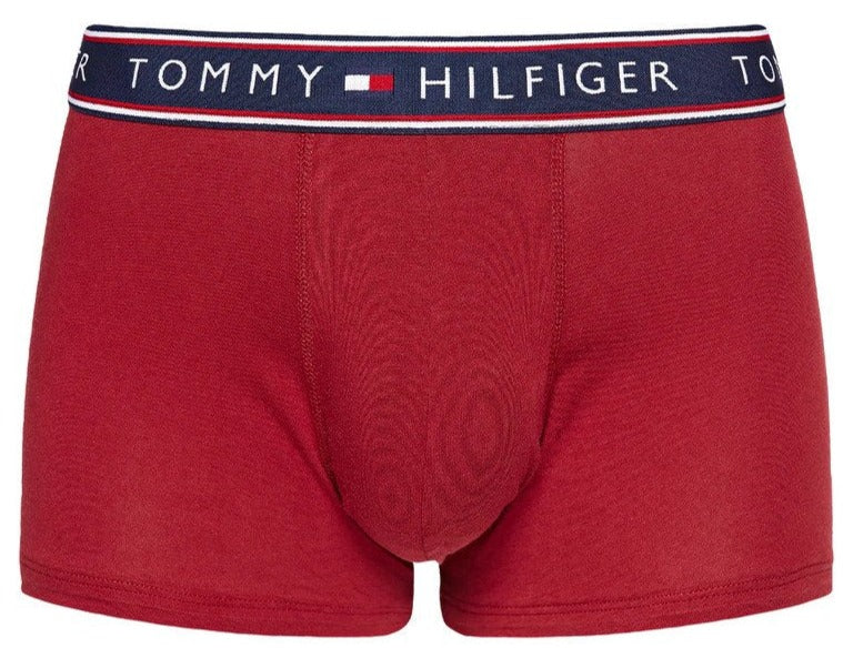 Tommy Hilfiger Men's Cotton Stretch Trunk 3-Pack - Currant/Multi