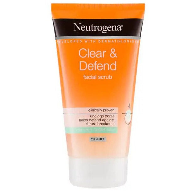 Neutrogena Clear & Defend Facial Scrub 150mL
