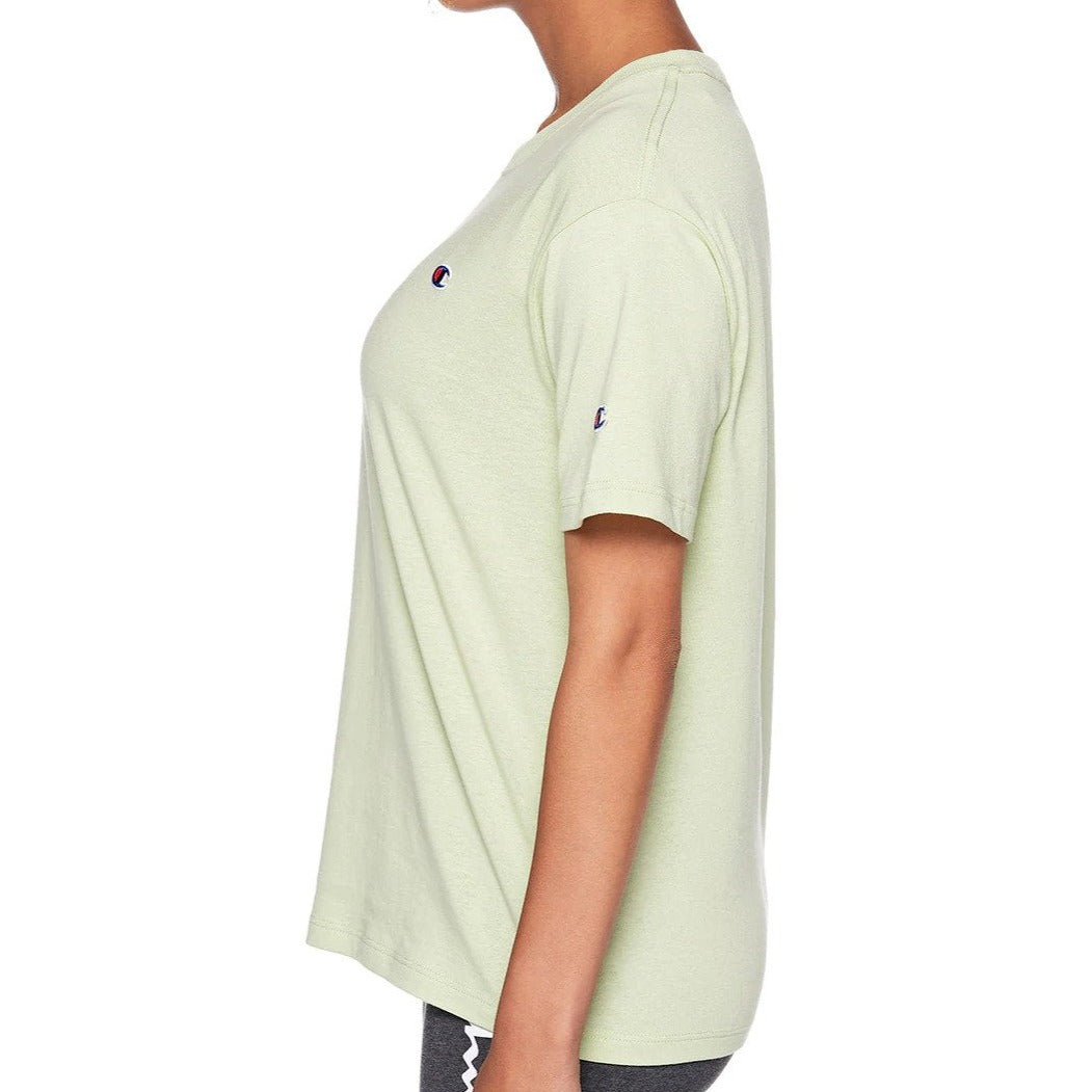 Champion Women's French Jersey C Logo Tee / T-Shirt / Tshirt - Green Jade