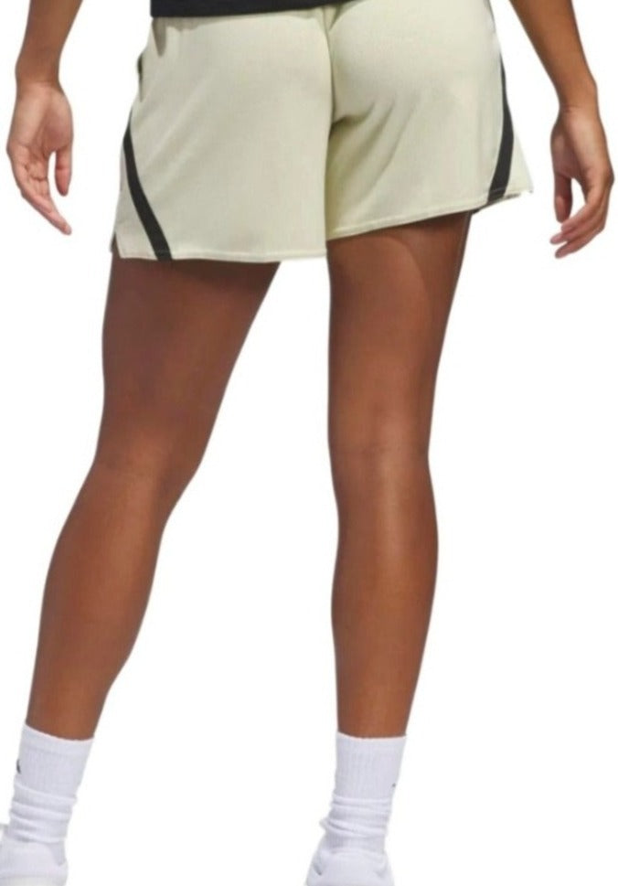Adidas Performance Women Select Basketball Shorts - Sandy Beige/Black
