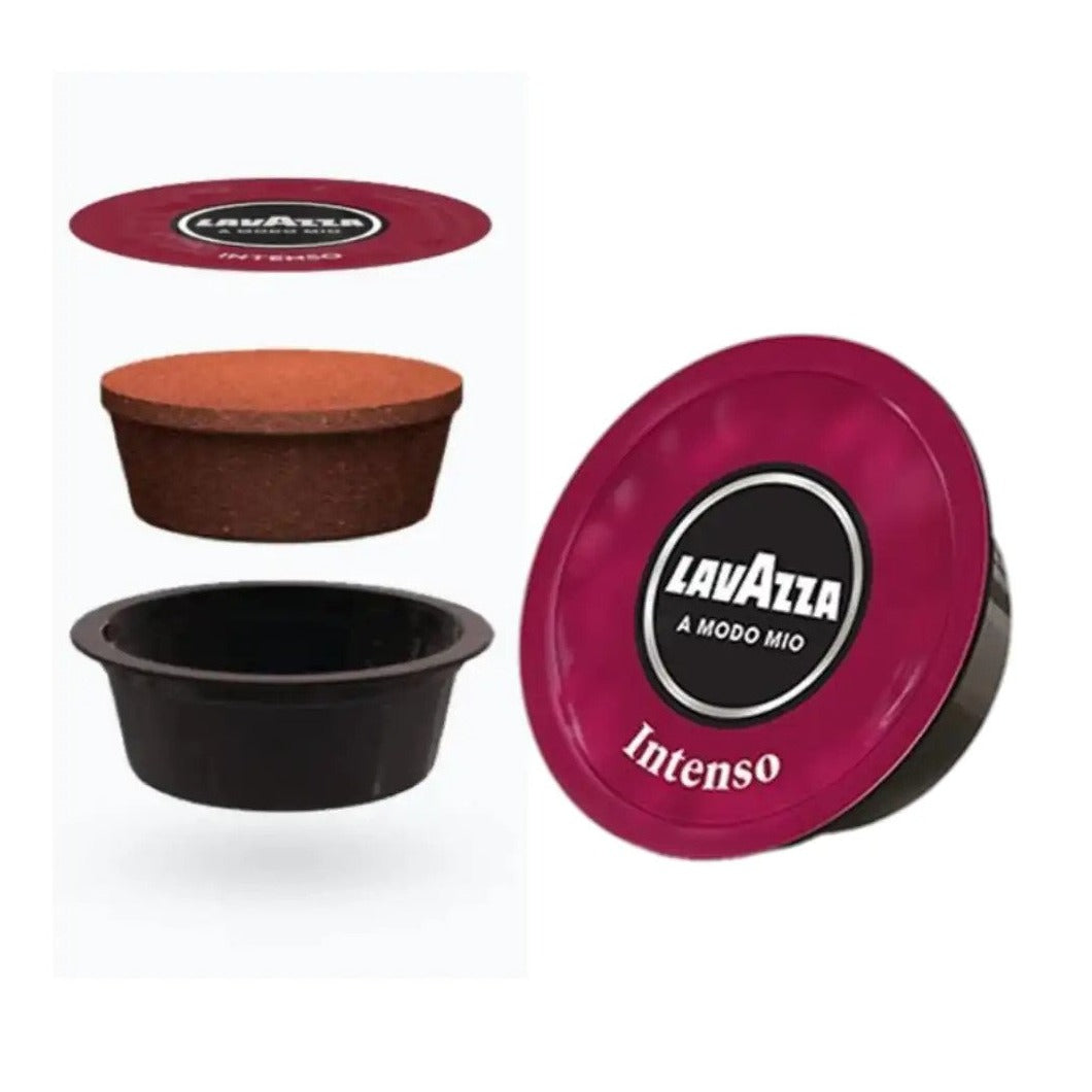 Lavazza A Modo Mio Intenso Coffee Capsules 16 Count Pack of 6 (96 Capsules)