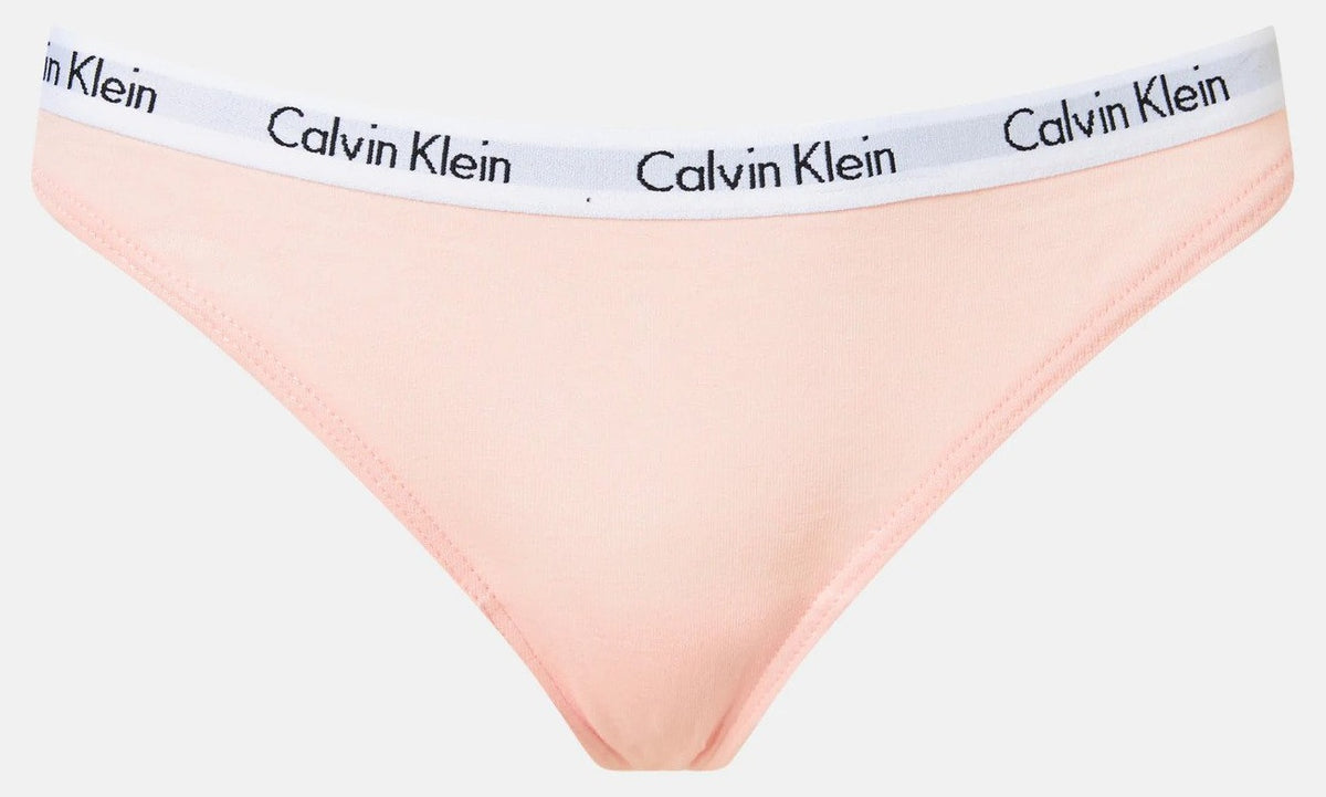 Calvin Klein Women's Carousel Thong 5-Pack - Black/Cedar/Nymph's Thigh/Charcoal Heather/Sketchbook