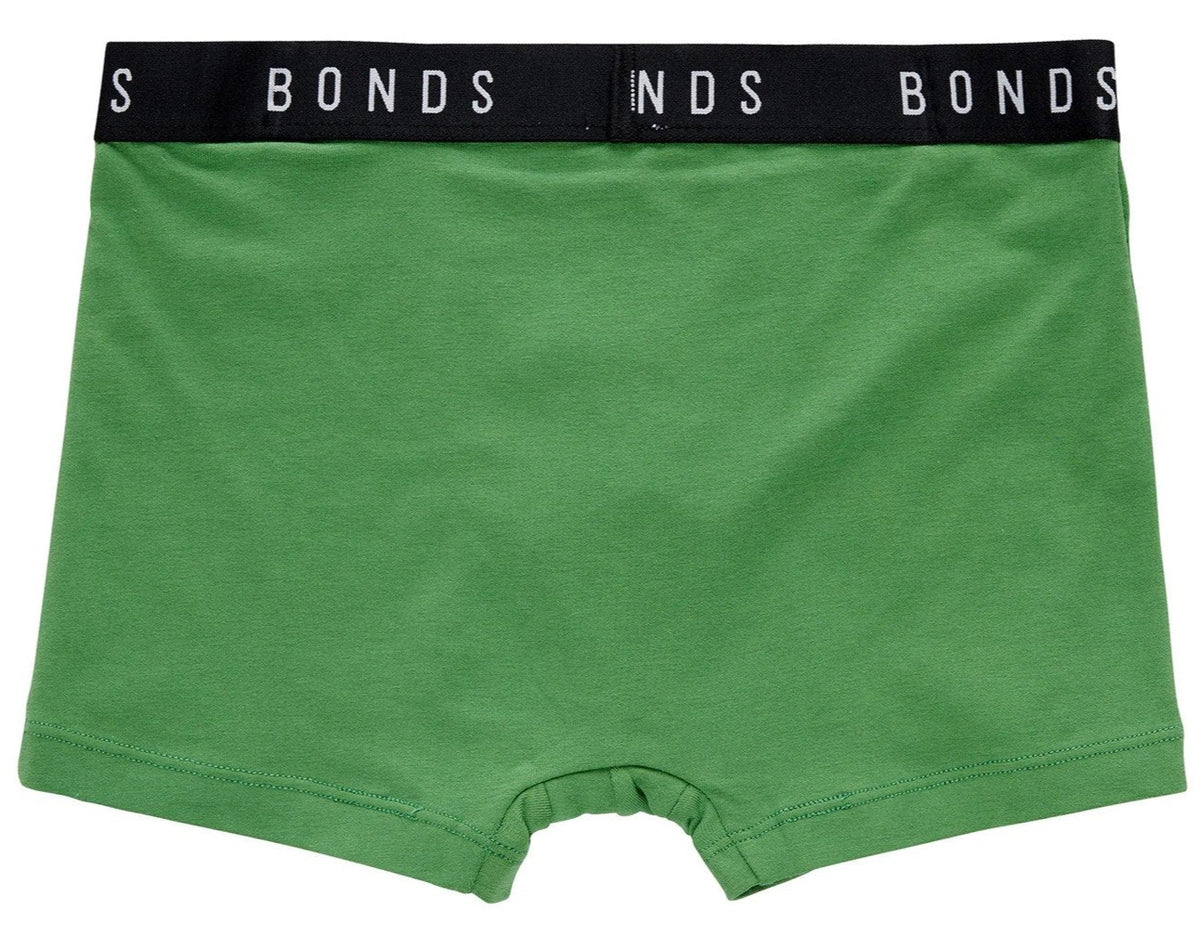 Bonds Boys' Hipster Trunks 2-Pack - Green/Orange Multi