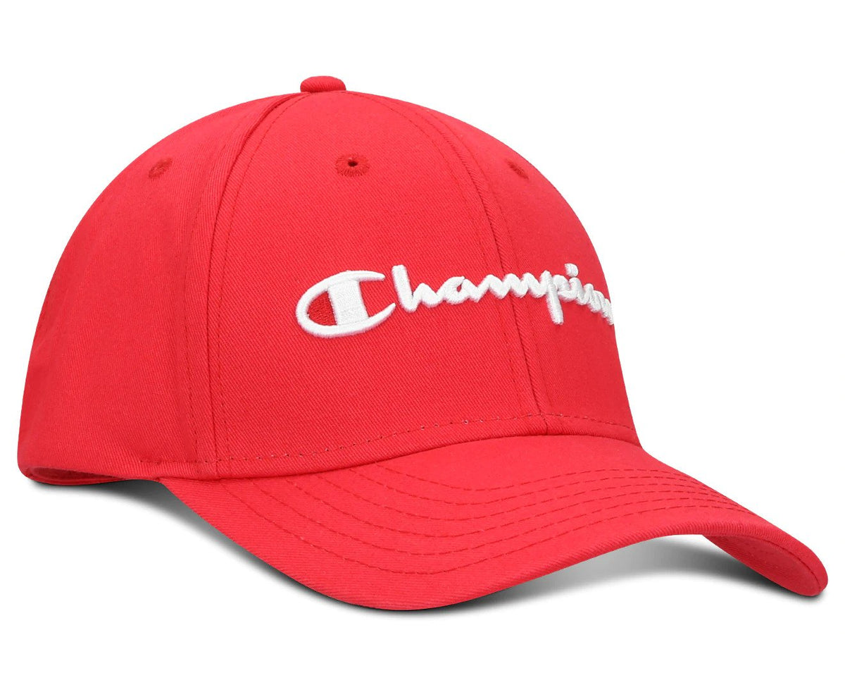 Champion Script Cap - Red Scarlet