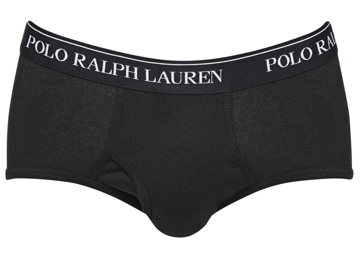 Polo Ralph Lauren Men's Mid-Rise Brief 4-Pack - Grey/Black