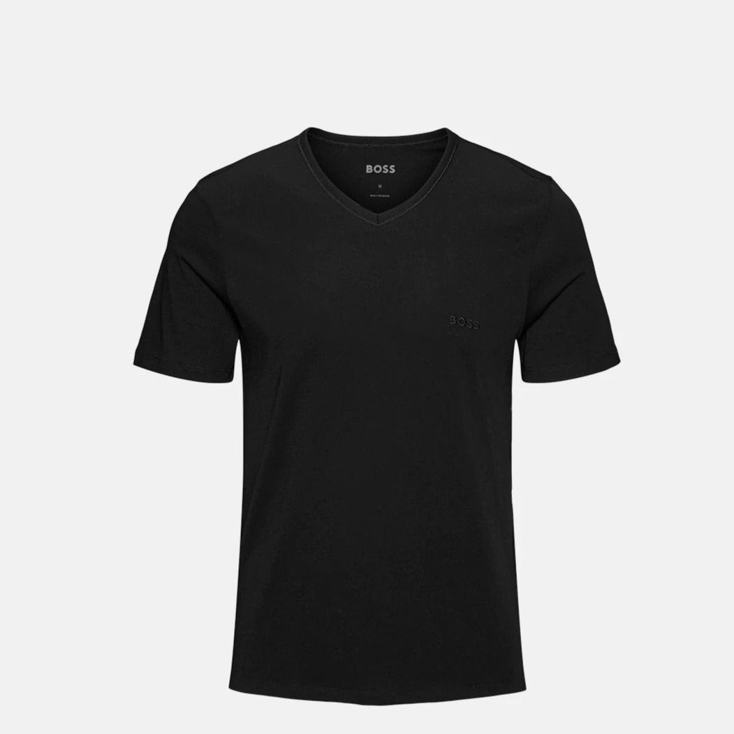 Hugo Boss Men's Classic V-Neck Tee / T-Shirt / Tshirt 3-Pack - Black