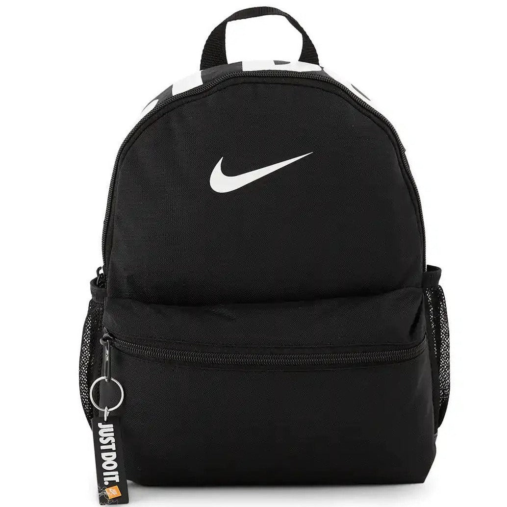 Nike Kids' 11L Brasilia Just Do It Mini Backpack - Black/White