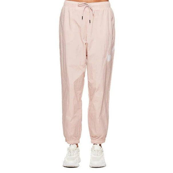 Nike Sportswear Women's Essential Woven Mid-Rise Pants / Tracksuit Pants - Pink/Oxford White