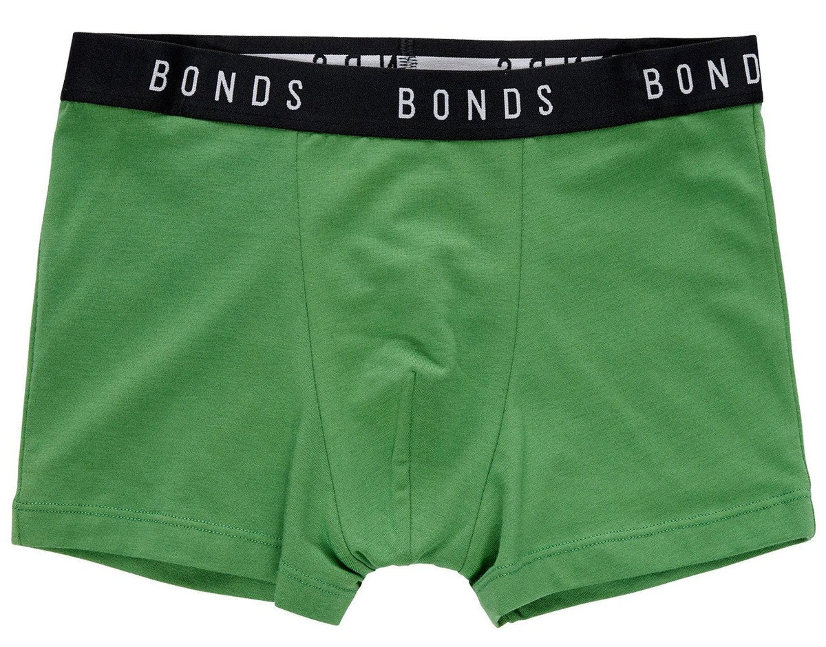 Bonds Boys' Hipster Trunks 2-Pack - Green/Orange Multi