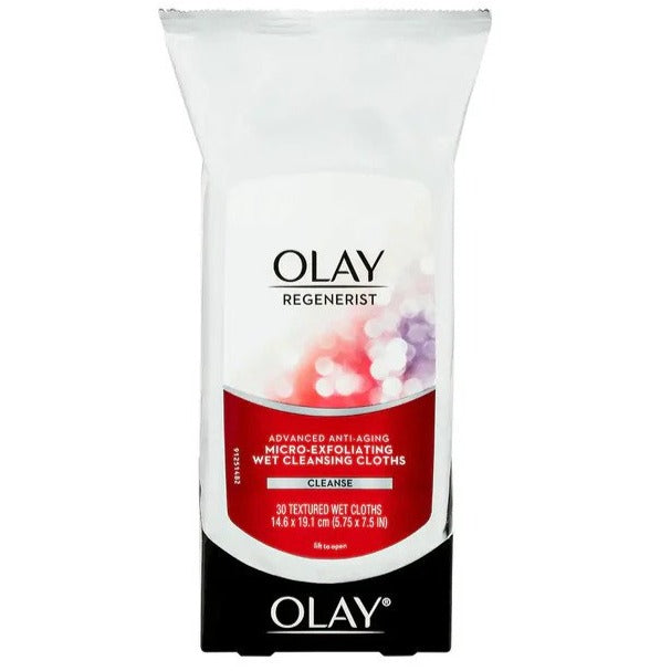 30pk Olay Regenerist Micro-Exfoliating Wet Cleansing Cloths