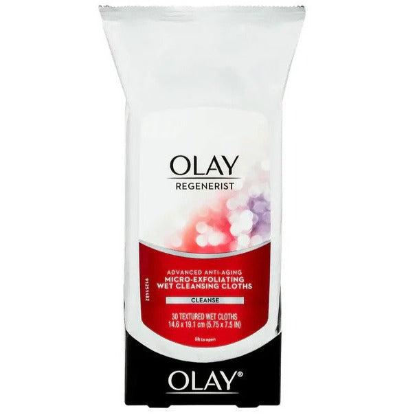 30pk Olay Regenerist MicroExfoliating Wet Cleansing Cloths