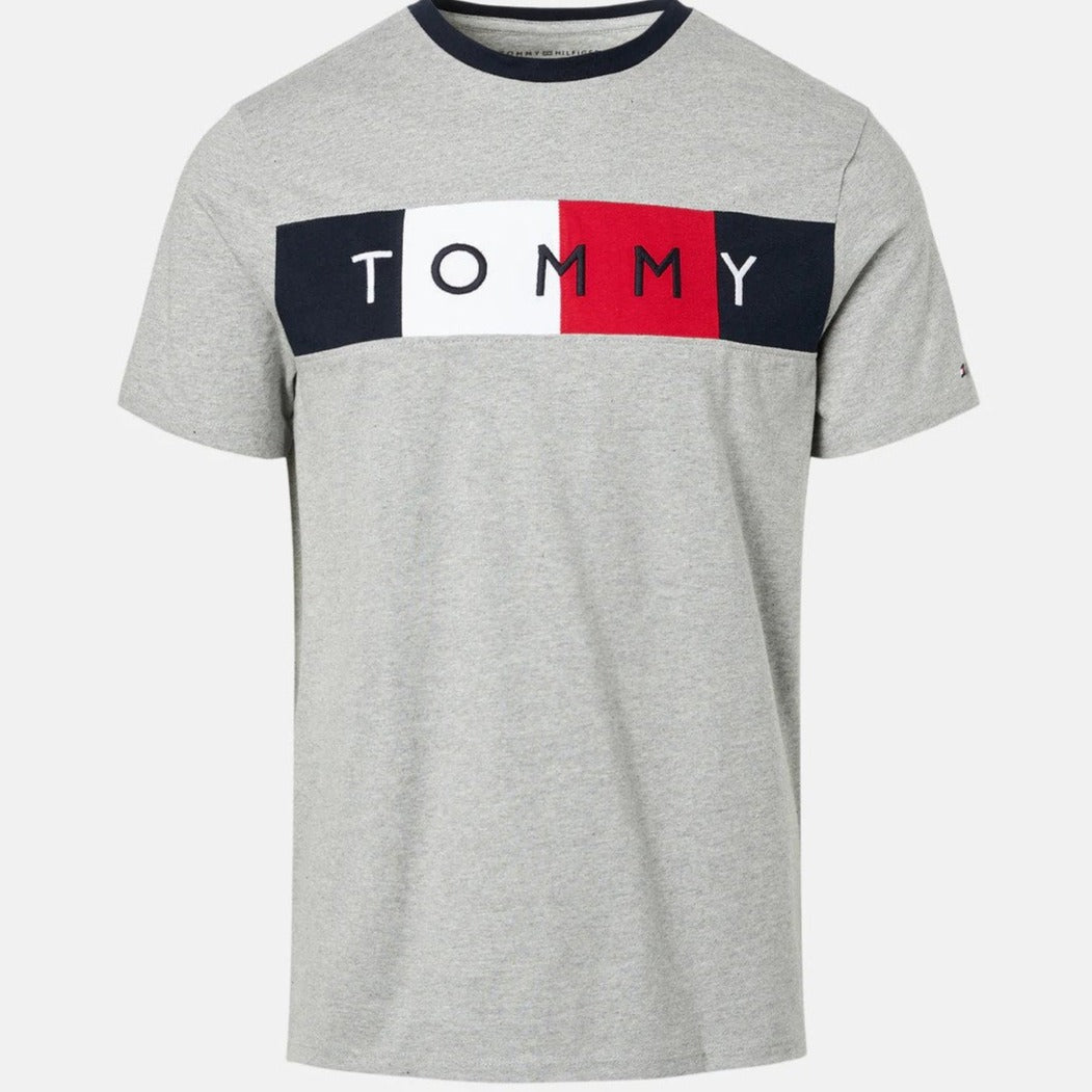Tommy Hilfiger Men's Corp Tino Short Sleeve Tee / T-Shirt / Tshirt - Grey Heather