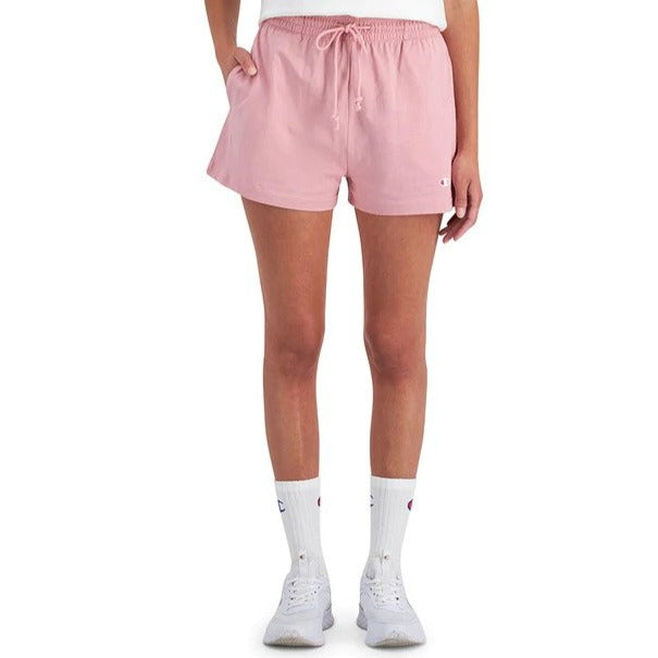 Champion Women's Jersey Hi Waist Shorts - Peculiar Pink
