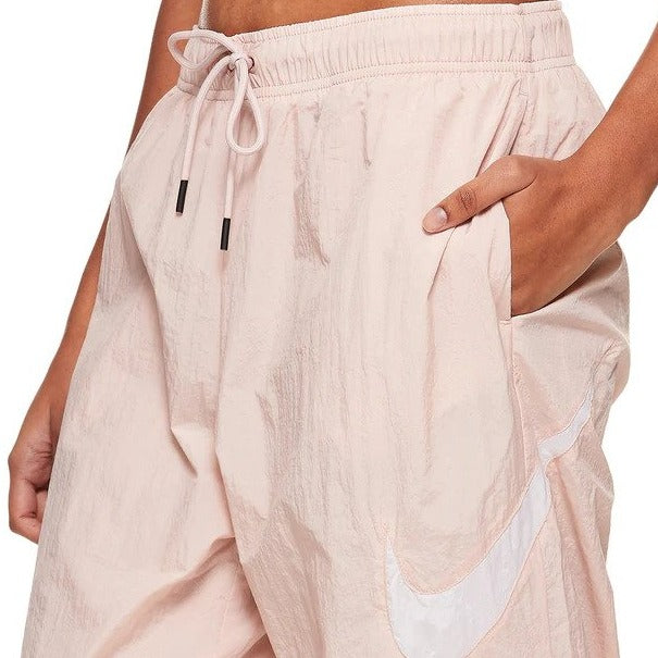 Nike Sportswear Women's Essential Woven Mid-Rise Pants / Tracksuit Pants - Pink/Oxford White