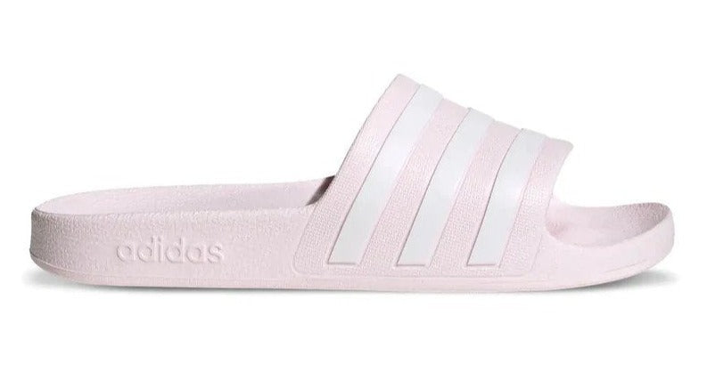 Adidas Women's Adilette Aqua Slides - Pink/White