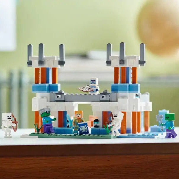 Lego Minecraft The Ice Castle Building Kit Fun Space Playset, Skeleton Gaming Toy For Kids Aged 8+ 21186